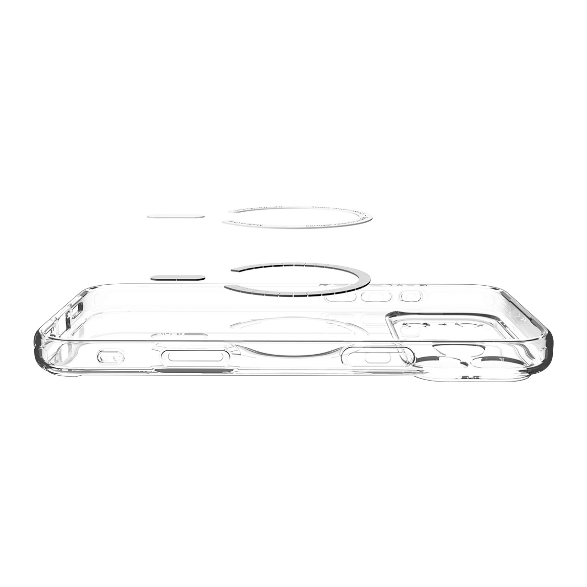Накладка Spigen Ultra Hybrid MagSafe для iPhone 17 Pro, Прозрачно-белая (ACS10346). Фото 7