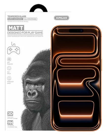 Защитное стекло SupGlass для iPhone 17 Pro 3D SG-13 (Матовое). Фото 1