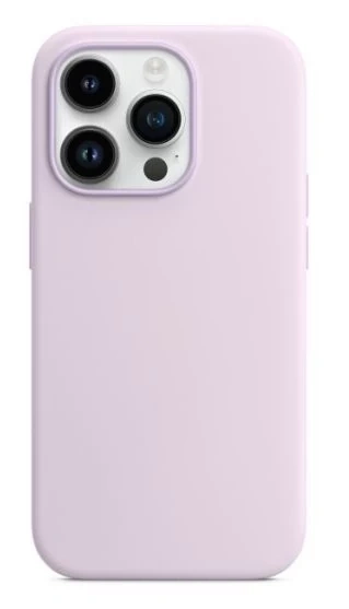 Накладка Silicone Case для iPhone 16 Pro, Бледно-лиловая. Фото 1