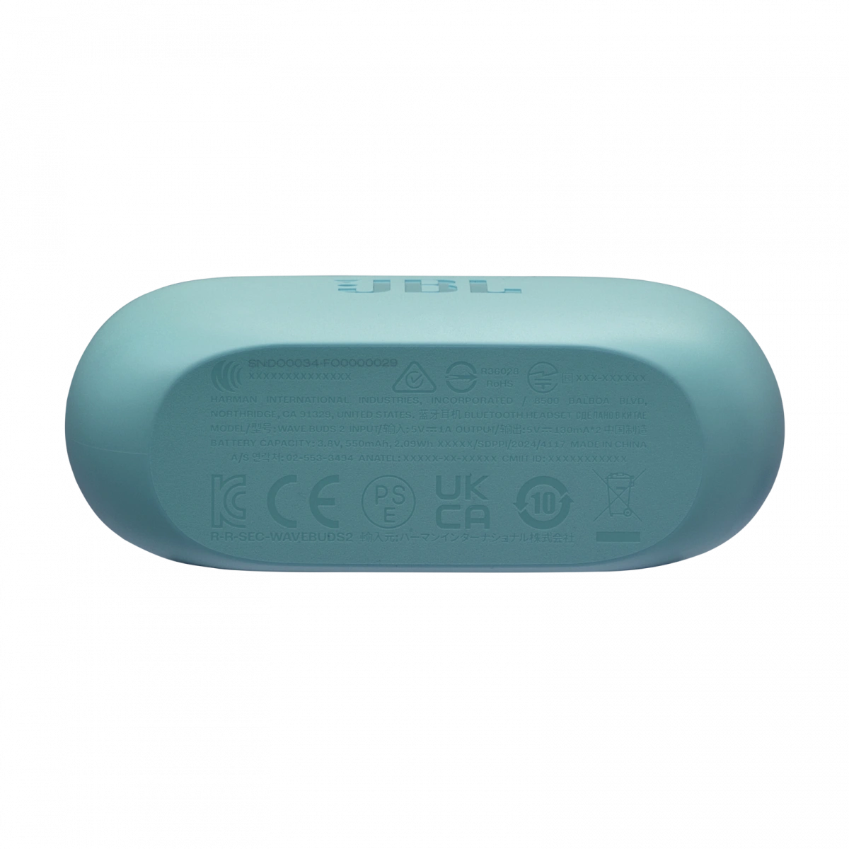 Беспроводные наушники JBL Wave Buds 2, Blue. Фото 7