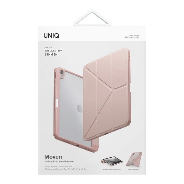 Чехол Uniq для iPad Air 11 (2024/25) / Air 10.9 (2020/22) Moven, Pink (PDA11(2024)-MOVPNK). Фото 5