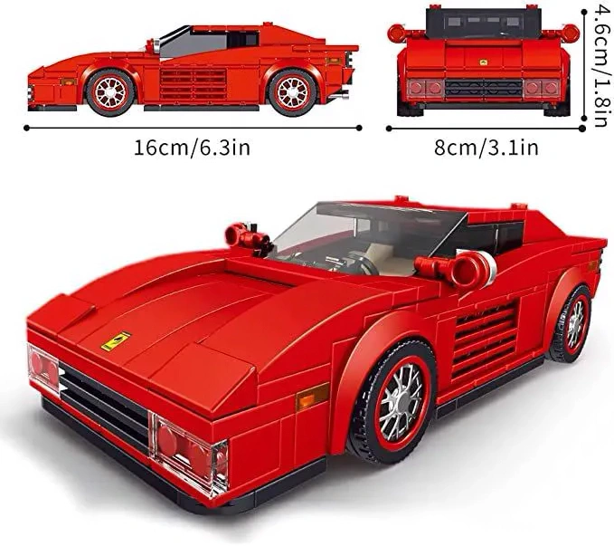 Конструктор Mould King Models 27012. Ferrari Testarossa, 316 деталей. Фото 7