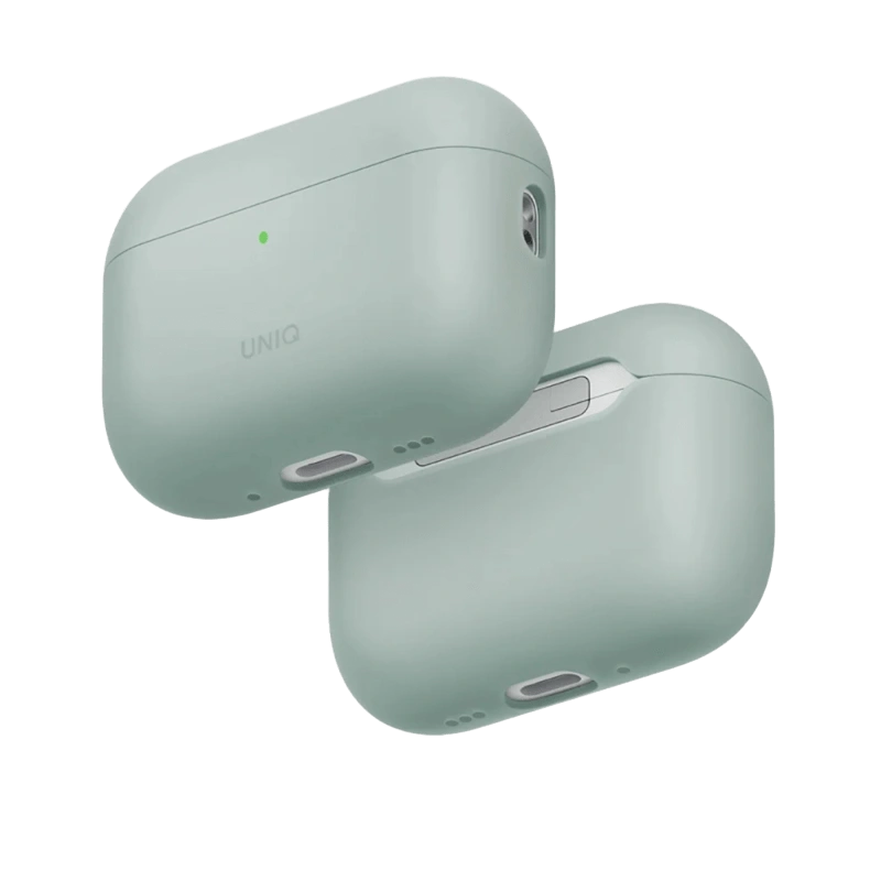 Чехол Uniq для наушников AirPods Pro 3 LINO Liquid silicone with handstrap, Iceplant Green (AIRPODSPRO3-LINOICEGRN). Фото 1
