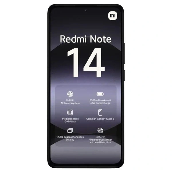 Смартфон Redmi Note 14 8/256Гб Чёрный (Без NFC). Фото 2