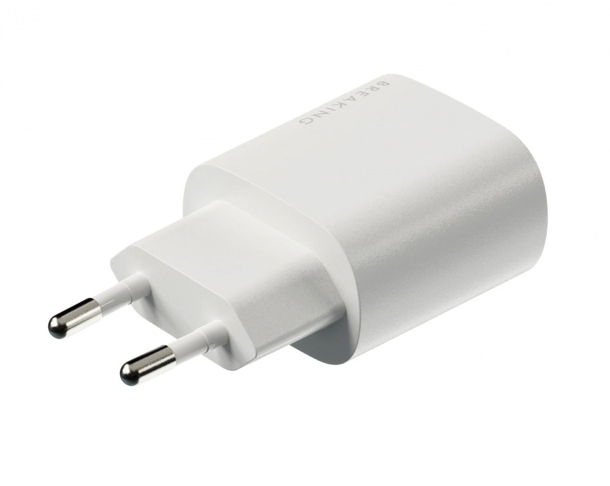 Сетевое зарядное устройство Breaking USB-C P-06 25W, Белое. Фото 5