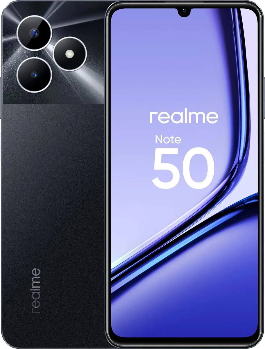 Смартфон Realme Note 50 3/64Гб Полуночный Чёрный (RMX3834). Фото 1