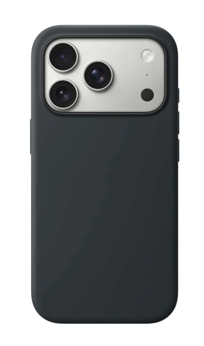 Накладка Silicone Case With MagSafe для iPhone 17 Pro, Чёрная. Фото 1