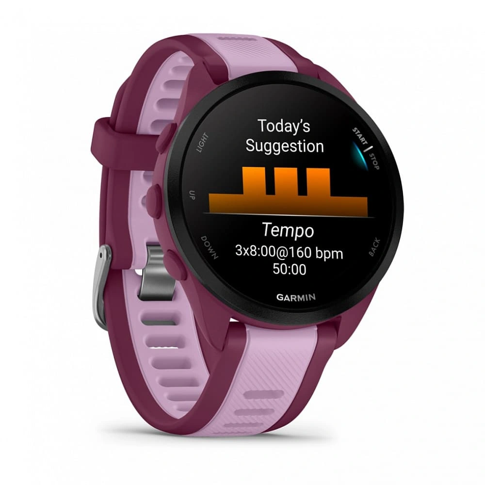 Умные часы Garmin Forerunner 165 Music Amoled, Berryl/Lilac. Фото 3