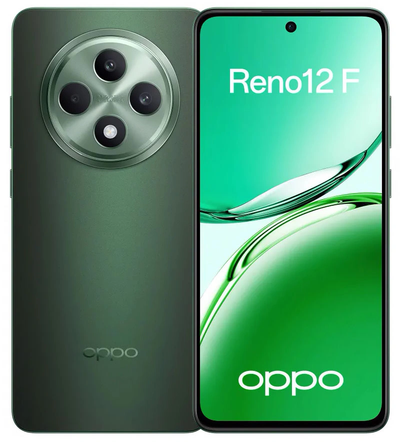 Смартфон Oppo Reno 12F 8/512Гб Тёмно-зелёный (CPH2687). Фото 1