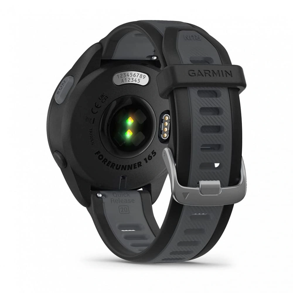 Умные часы Garmin Forerunner 165 Music Amoled, Black/Slate. Фото 5