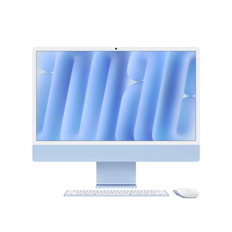 Apple iMac 24" Retina 4,5K, (MWUF3) (M4, 8C CPU, 8C GPU, 16 ГБ, 256 ГБ SSD, 2024), Blue. Фото 2