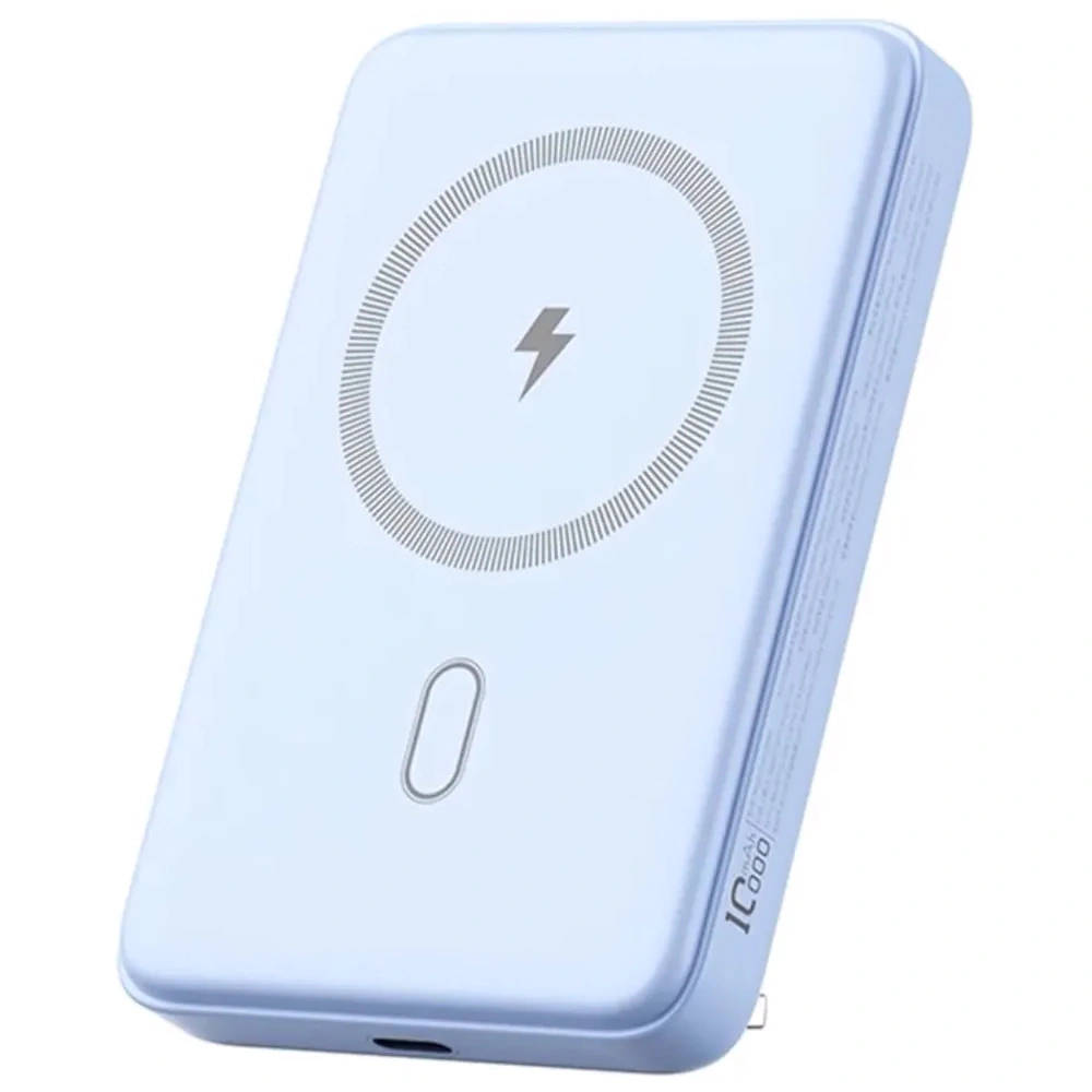 Внешний аккумулятор Wiwu Wi-P043 Magnetic Power Bank 10000 mAh 20W, Голубой. Фото 1