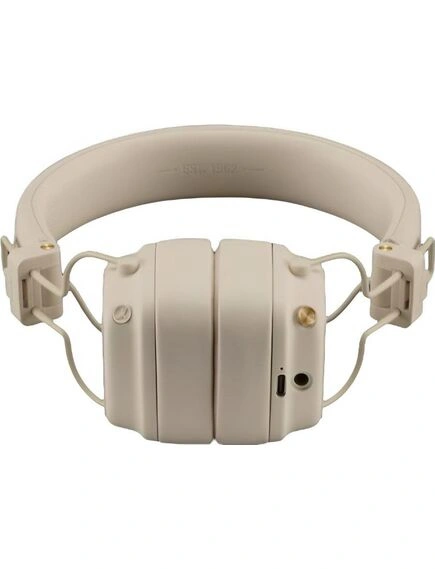 Беспроводные наушники Marshall Major V, Кремовые. Фото 4