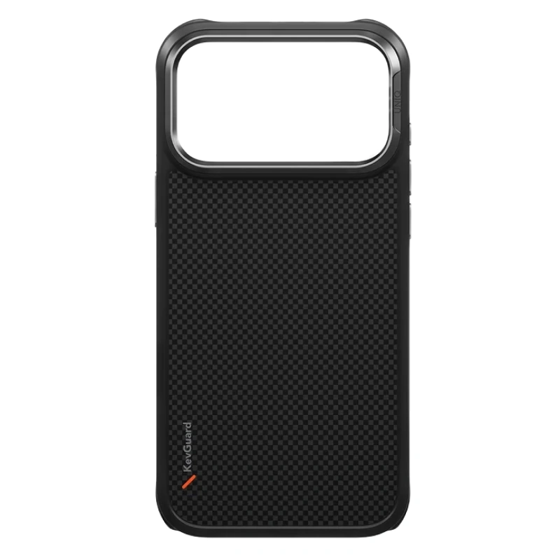 Накладка Uniq для iPhone 18 Pro / iPhone 17 Pro Keva Tough Aramid Case (MagSafe), Carbon Black (IP6.3P(2026)-KEVAMCBLK). Фото 3