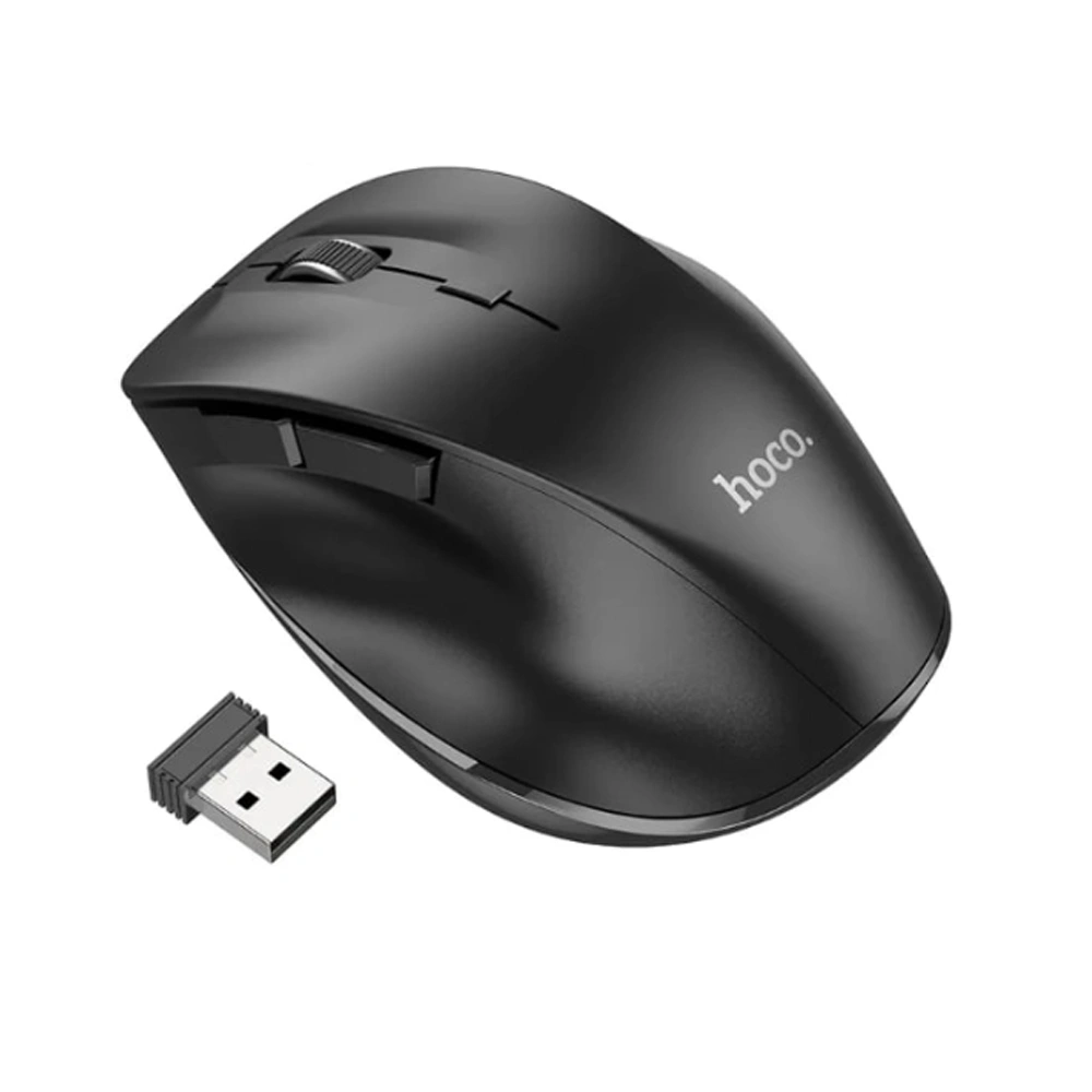 Мышь беспроводная Hoco GM24 Business, Bluetooth V3.0+5.2, 800-1600dpi, 2,4G, Чёрная. Фото 3