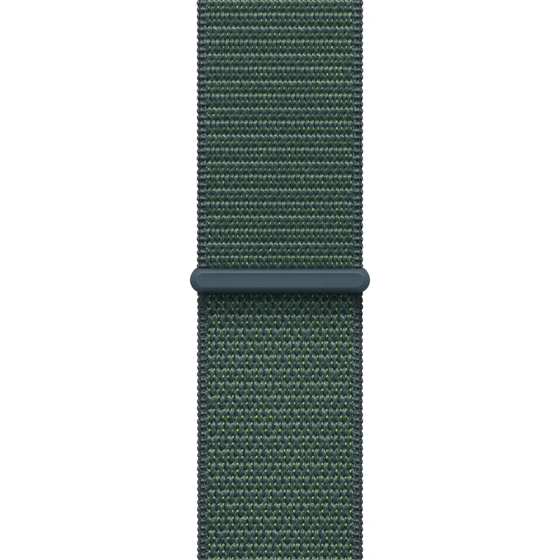 Apple Watch SE LTE 2024, 40 мм, алюминий цвета "Starlight", Lake Green Sport Loop (MXFX3). Фото 3