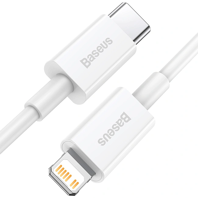Кабель Baseus Superior Series Fast Charging Data Cable Type-C to iP PD 20W 1m, Белый (CATLYS-A02). Фото 2