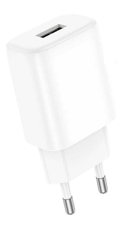 Сетевое зарядное устройство Hoco C134A 12W, Белое. Фото 1