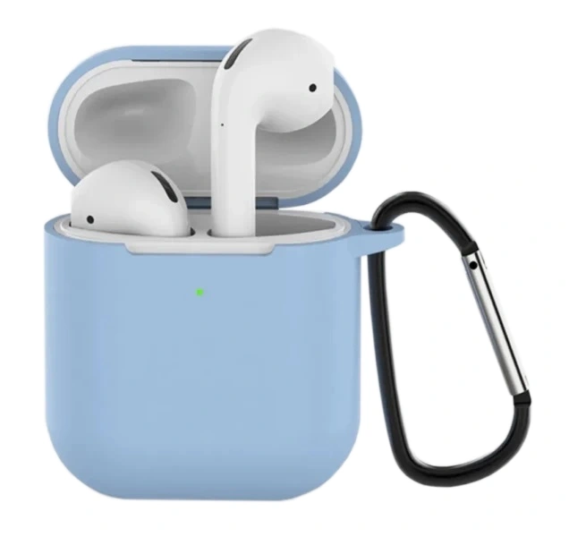 Чехол Silicone Case для наушников AirPods 2, Ice Sea Blue. Фото 1
