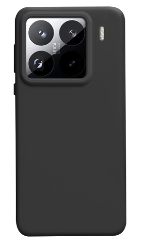 Накладка Silicone Case для Xiaomi 15, Чёрная. Фото 1