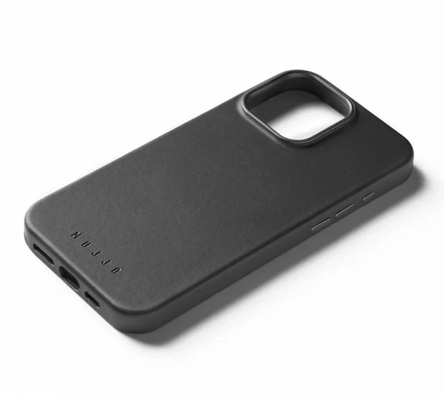 Накладка Mujjo Leather Case With MagSafe Compatible для iPhone 16 Pro Max, Black (MUJJOCL055BK). Фото 3