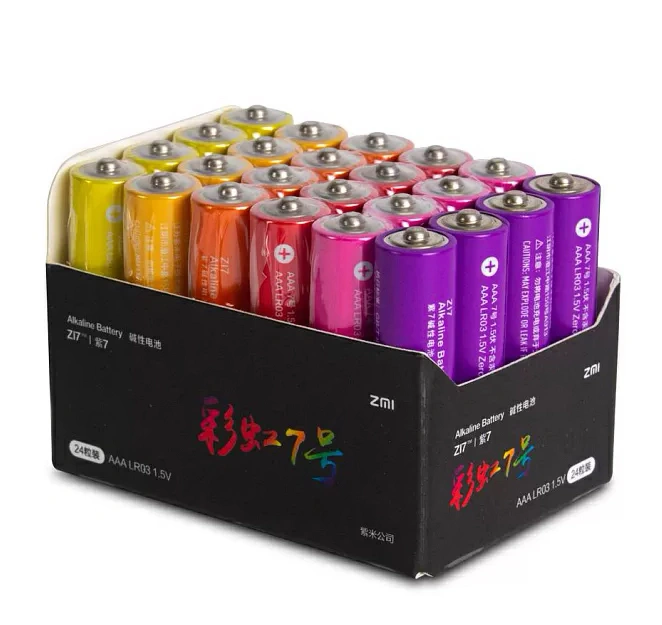 Батарейки алкалиновые ZMI AA724 типа AAA (24 шт). Фото 1