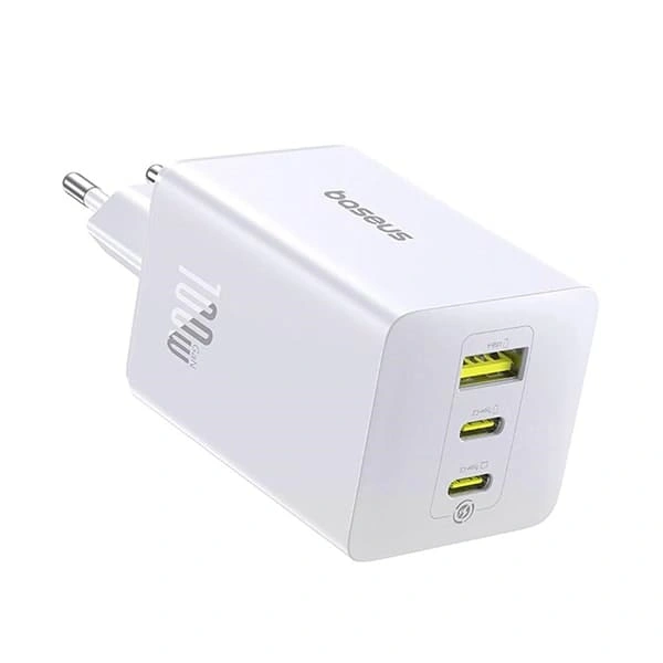 Сетевое зарядное устройство Baseus EnerFill FE11 Fast Charger 2C+U 100W, Белое (P10182102213-00). Фото 1