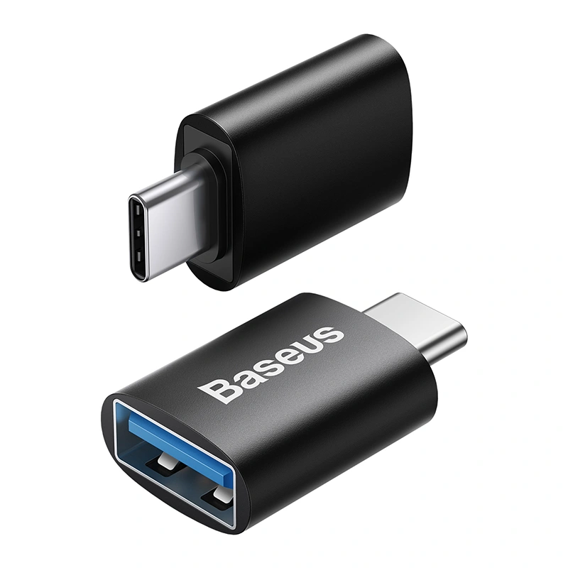 Переходник Baseus Ingenuity Series Mini OTG Adaptor Type-C to USB-A 3.1 Black (ZJJQ000001). Фото 2