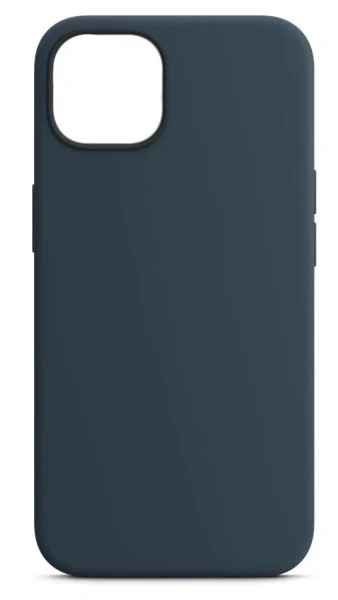 Накладка Silicone Case для iPhone 14 Pro, Тёмно-синяя. Фото 1