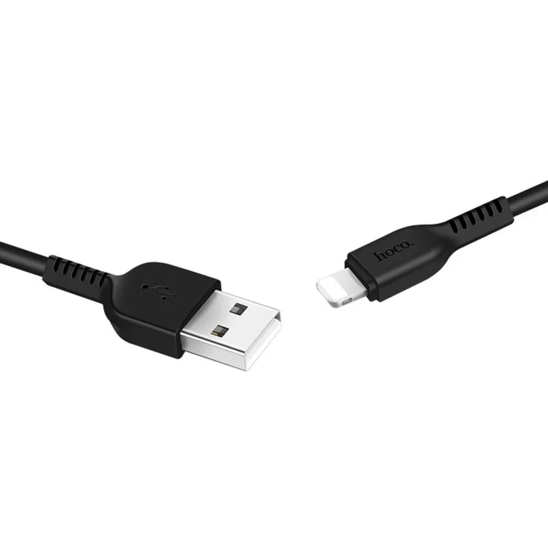 Кабель Hoco X20 Lightning to USB 2м, Чёрный. Фото 1
