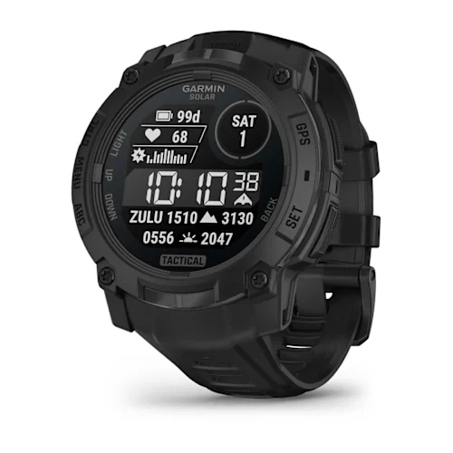 Умные часы Garmin Instinct 3 45mm, Solar, Tactical Edition, Black with Black Band (010-02934-90). Фото 1