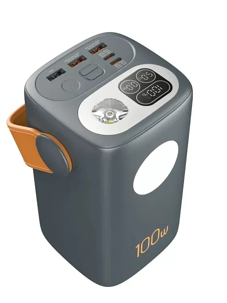 Внешний аккумулятор GRNOE Protable Powerbank 60000 mAh 100w c60, Чёрный. Фото 2