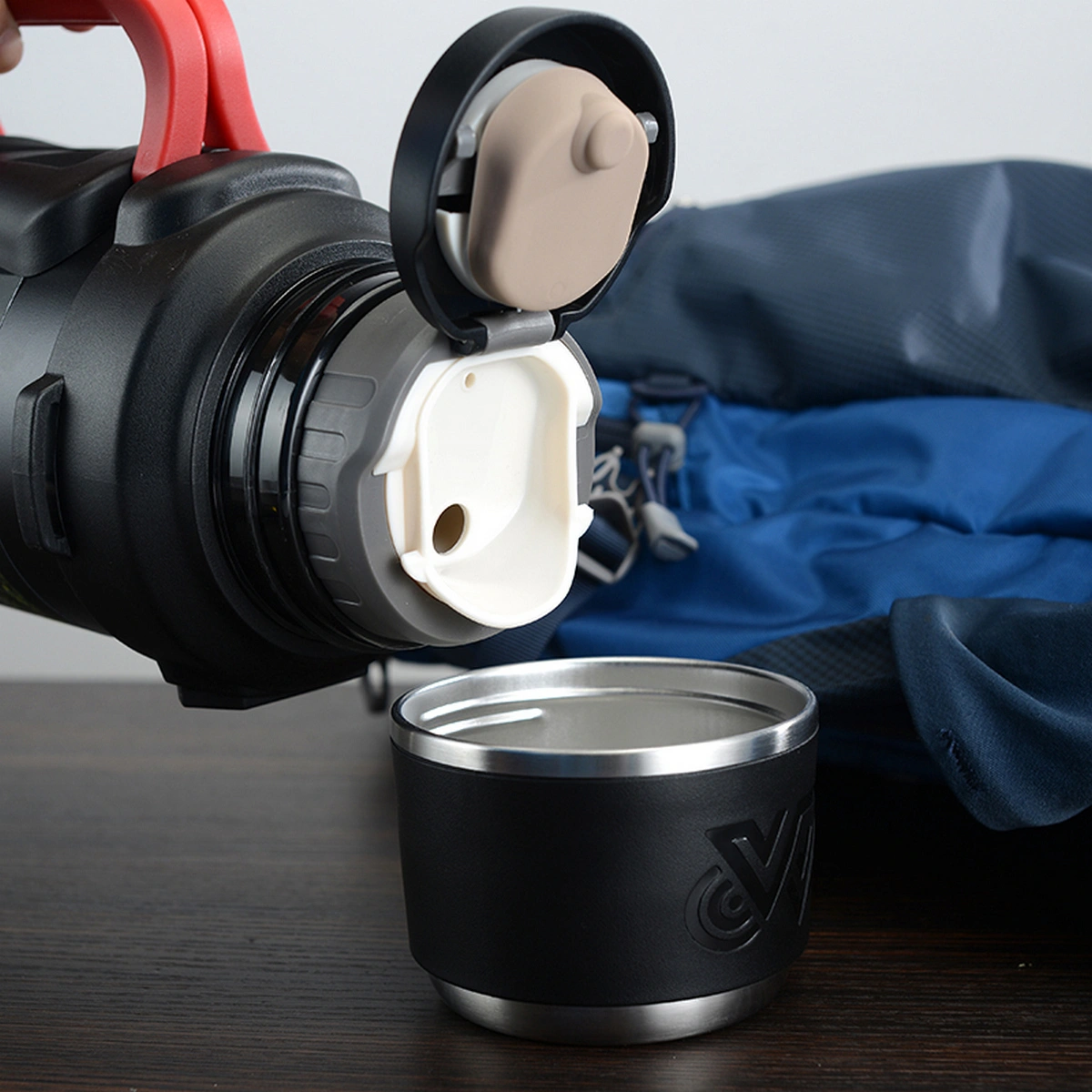 Термос XiaoMi Since SY-042-1700 (1700ml), Black. Фото 3