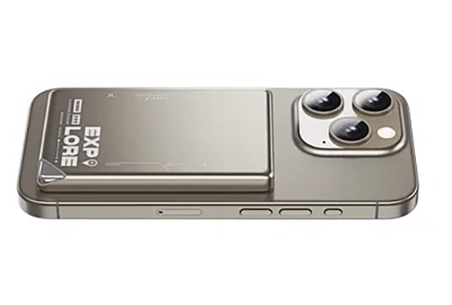 Внешний аккумулятор Wiwu Magnetic Wi-P019 5000mAh, Titanium Alloy. Фото 4