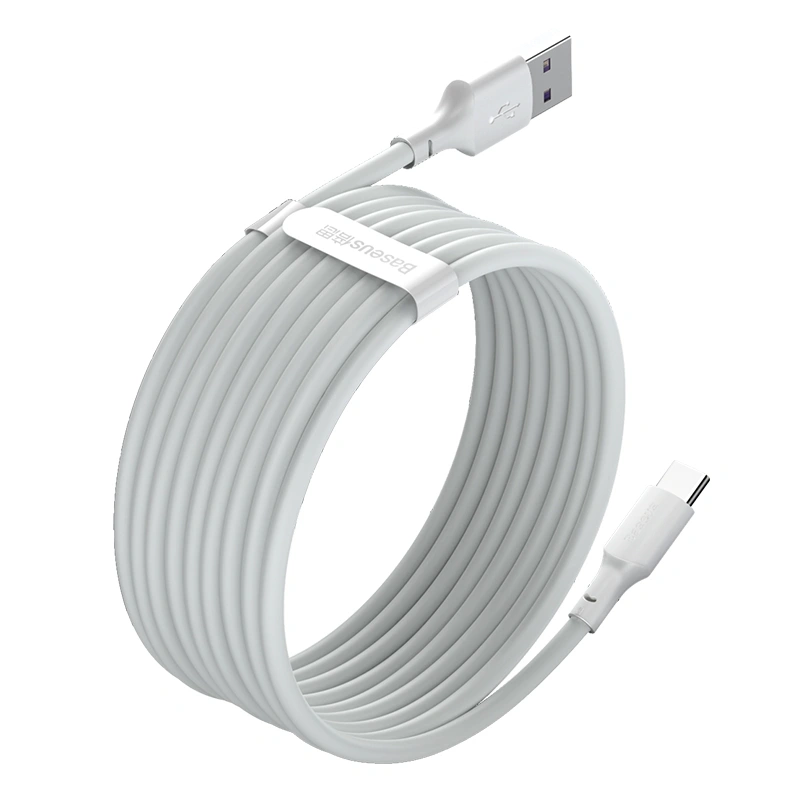 Кабель Baseus Simple Wisdom Data Cable Kit USB to Type-C 5A (2PCS/Set) 1.5m (TZCATZJ-02). Фото 3
