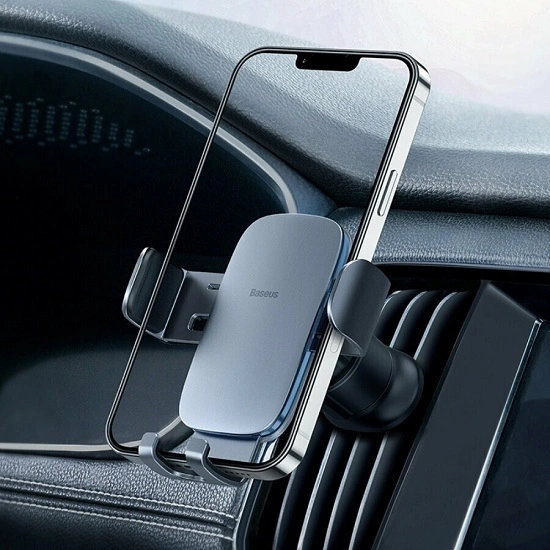 Держатель Baseus Metal Age II Gravity Car Mount (Air Outlet Version), Gray (SUJS000013). Фото 5