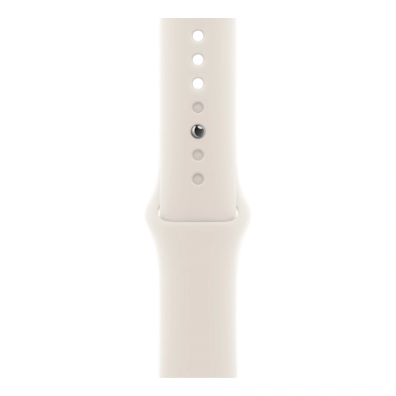 Apple Watch SE 3 2025, 44 мм, алюминий цвета "Starlight", Sport Band "Starlight", размер M/L (MEHJ4). Фото 3