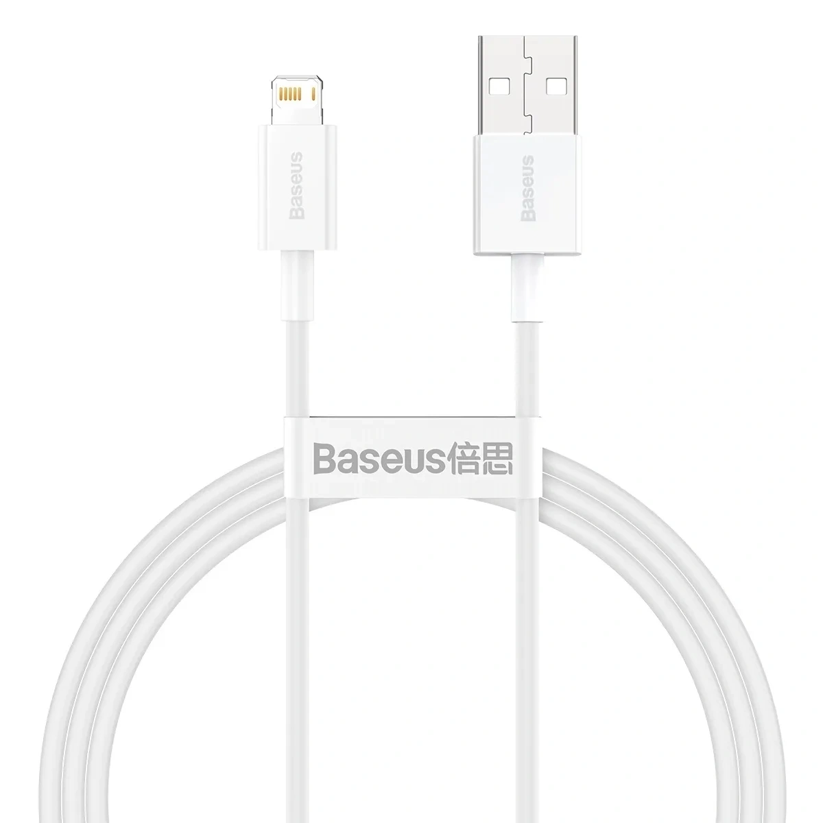 Кабель Baseus Superior Series Fast Charging Data Cable USB to iP 2.4A 2m, Белый (CALYS-C02). Фото 1