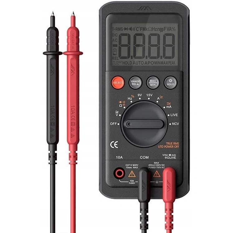 Мультиметр Jimmy Home True RMS Digital Multimeter, Black (JM-G3401). Фото 1