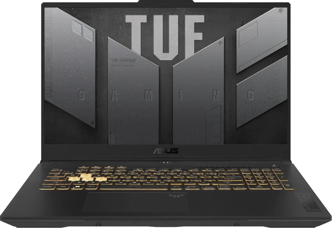 ASUS TUF Gaming F17 FX707VJB-HX106 Серый (17.3", Intel Core 5 210H, 16 Гб, SSD 512 Гб, GeForce RTX 3050, noOS) 90NR0MY5-M003Y0. Фото 1