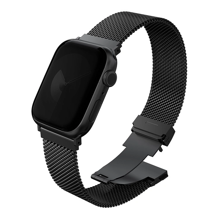 Ремешок Uniq для Apple Watch 38/40/41/42мм Dante PRO Strap Mesh Steel, Graphite Black (42MM-DANPGBLK). Фото 1