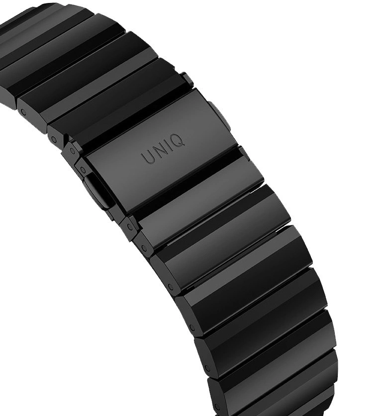 Ремешок Uniq Strova Adjustable Steel Band With Quick-Release Clasp для Apple Watch 44/45/46/49мм, Чёрный (44MM-STRVBLK). Фото 2