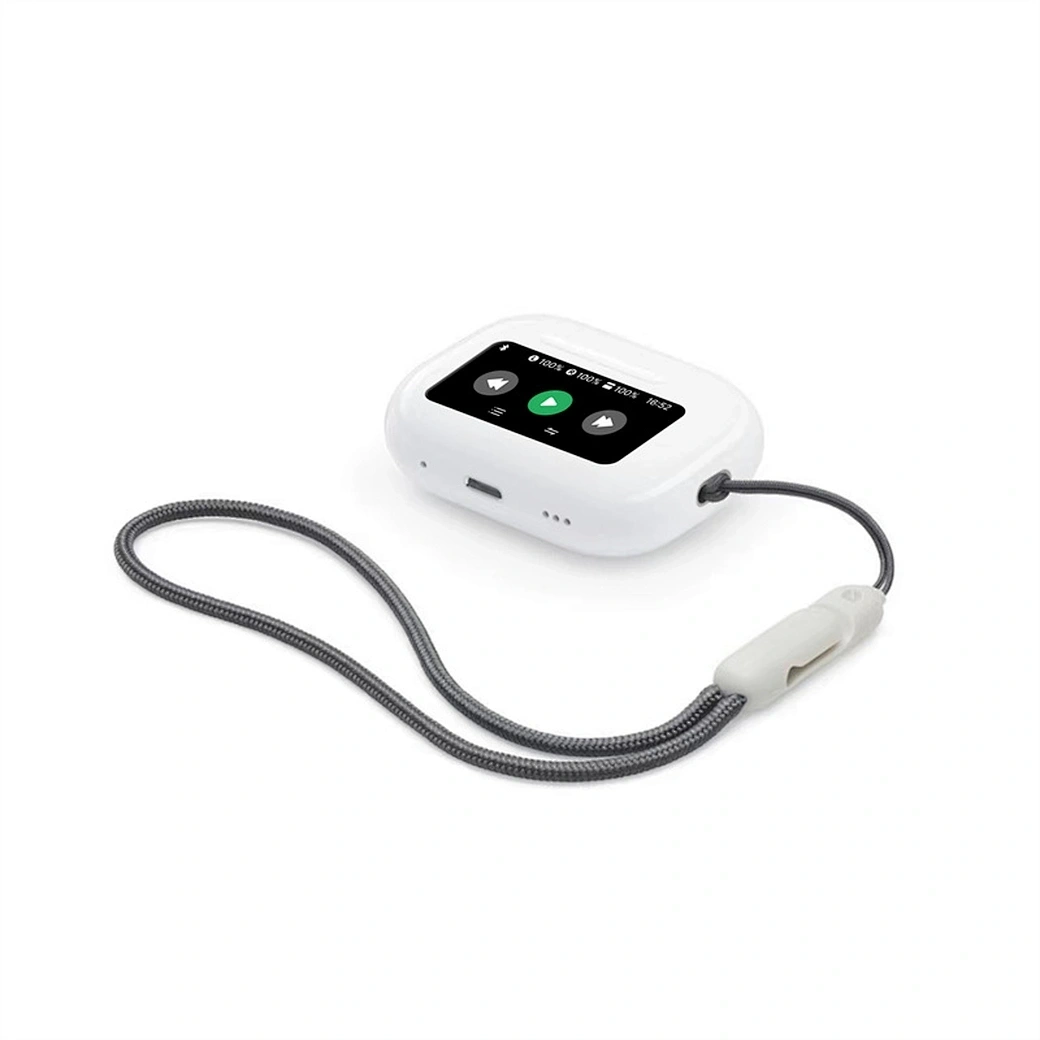 Беспроводные наушники Wiwu T22 ANC c сенсорным дисплеем, White. Фото 4