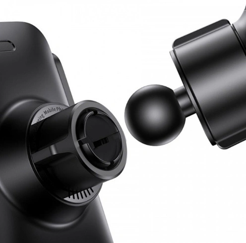 Держатель с беспроводной зарядкой Baseus Wisdom Auto 15W, Чёрный (CGZX000001). Фото 5