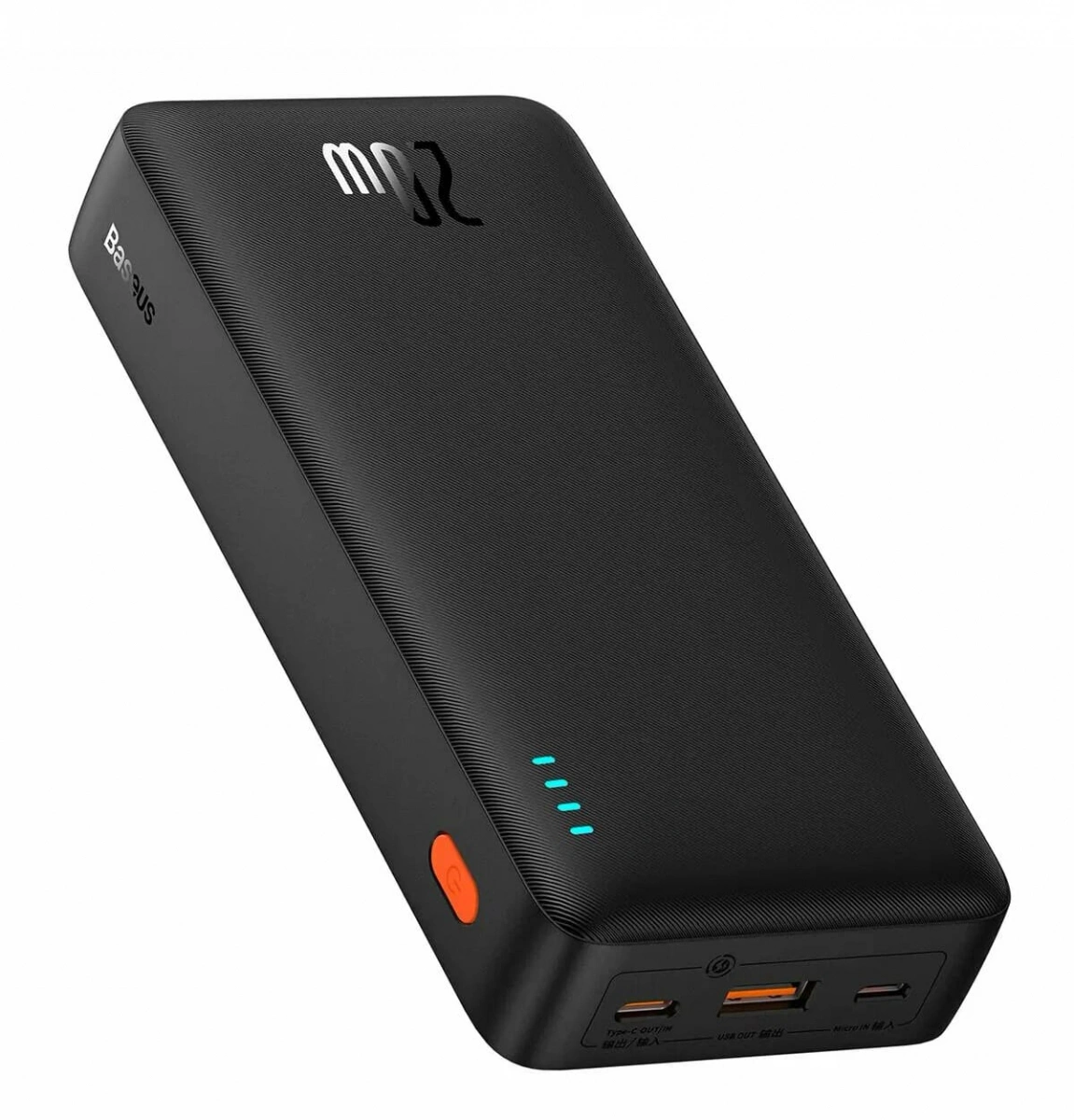Внешний аккумулятор Baseus Airpow Fast Charge Power Bank 30000mAh 20W, Чёрный (PPQD010501). Фото 2