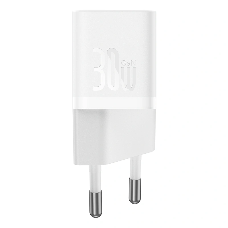Сетевое зарядное устройство Baseus GaN5 Fast Charger (mini) 1C 30W EU, White (CCGN070502). Фото 2