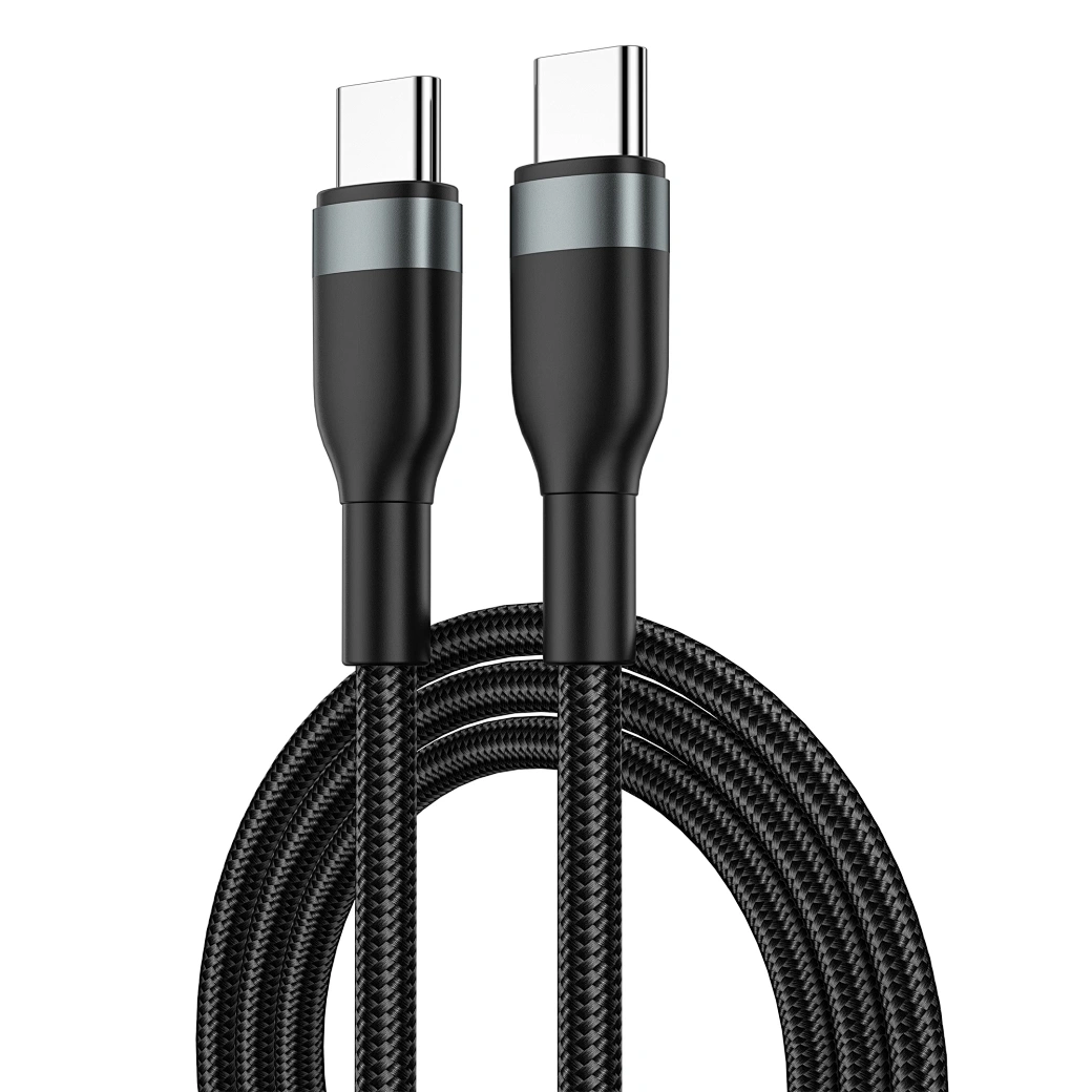 Кабель Wiwu Concise Type-C to Type-C PD Data Cable 100W, Black (Wi-C017). Фото 2
