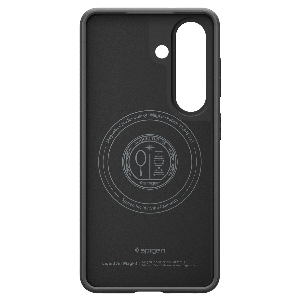 Накладка Spigen Liquid Air (MagSafe) для Samsung Galaxy S26, Чёрный (ACS10730). Фото 4