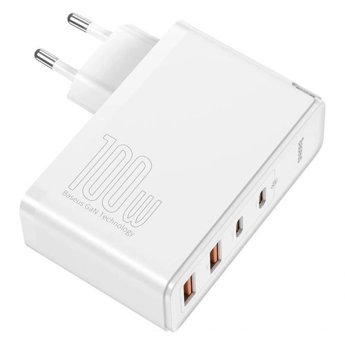 Сетевое зарядное устройство Baseus GaN2 Pro 2*USB+2*TYPE-C, 100W, Белое (CCGAN2P-L02). Фото 2