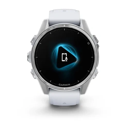 Умные часы Garmin Fenix 8 43mm, Amoled, Silver with Whitestone Silicone Band (010-02903-06). Фото 3